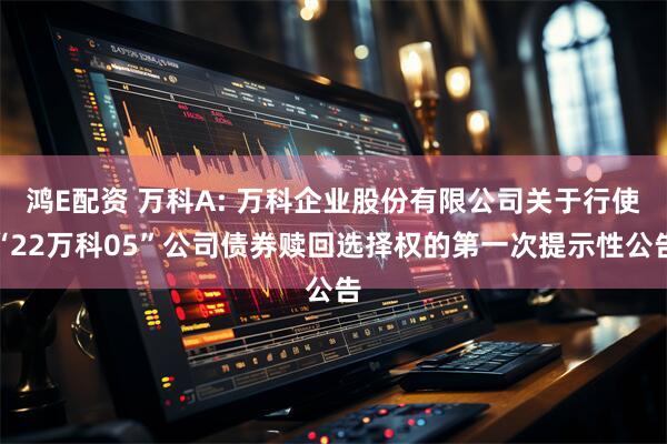 鸿E配资 万科A: 万科企业股份有限公司关于行使“22万科05”公司债券赎回选择权的第一次提示性公告